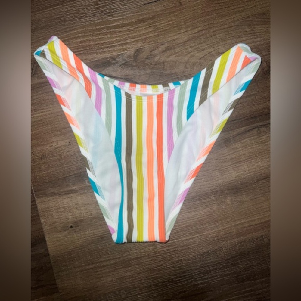 NWOT Target Xhilaration Ribbed Rainbow Bikini Bottoms